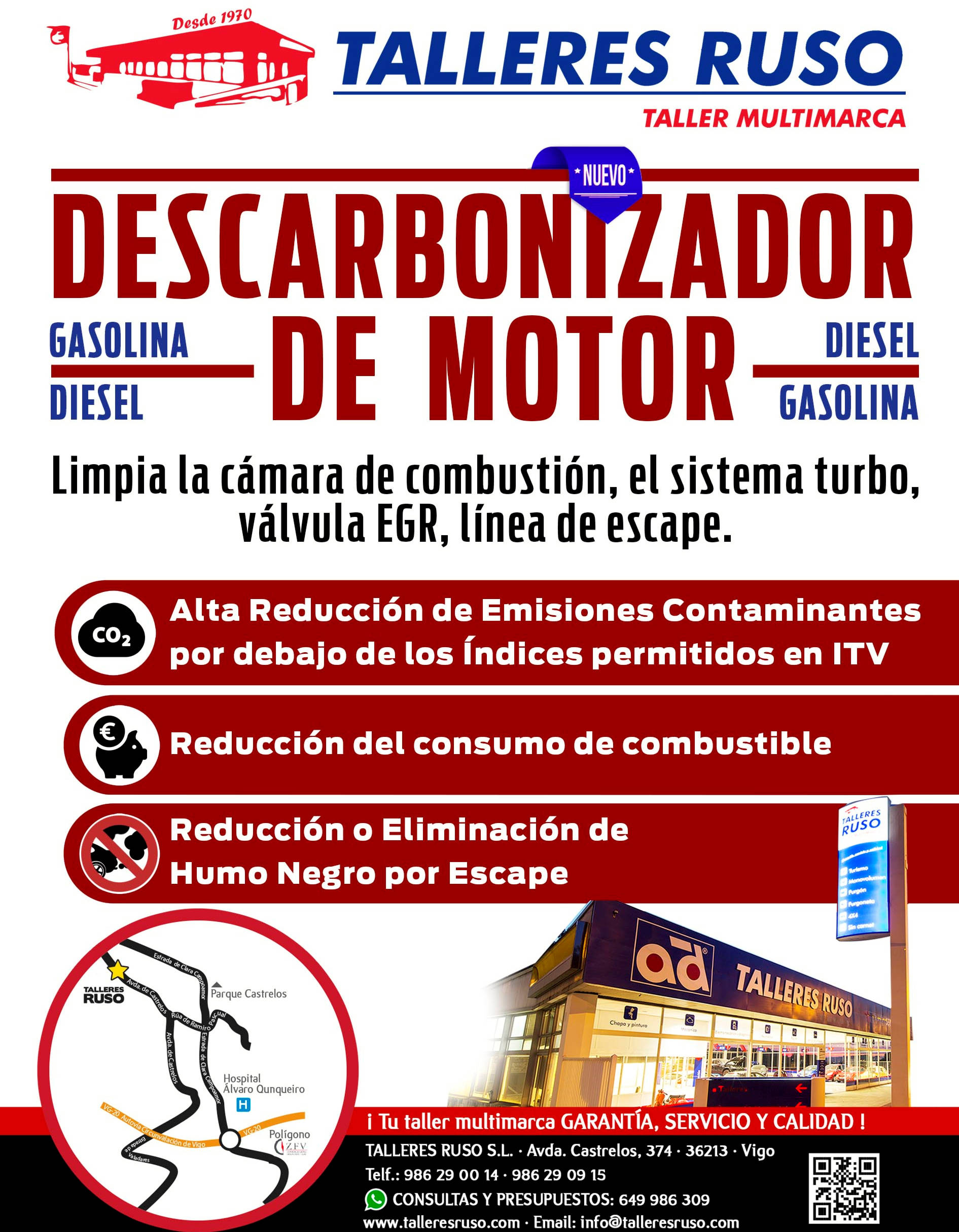 Blog 3 - Talleres Ruso descarbonizador de motor vigo